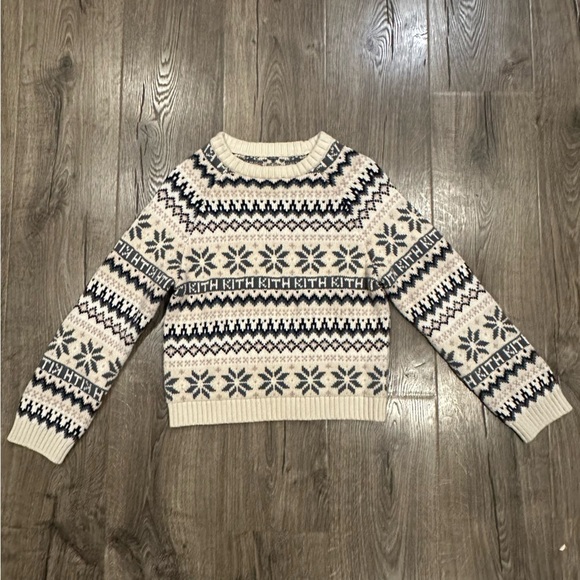 Kith Kids Fairisle Sweater Winter 2020 Kids Youth Size 12 Nordic Scandinavian - Picture 8 of 11